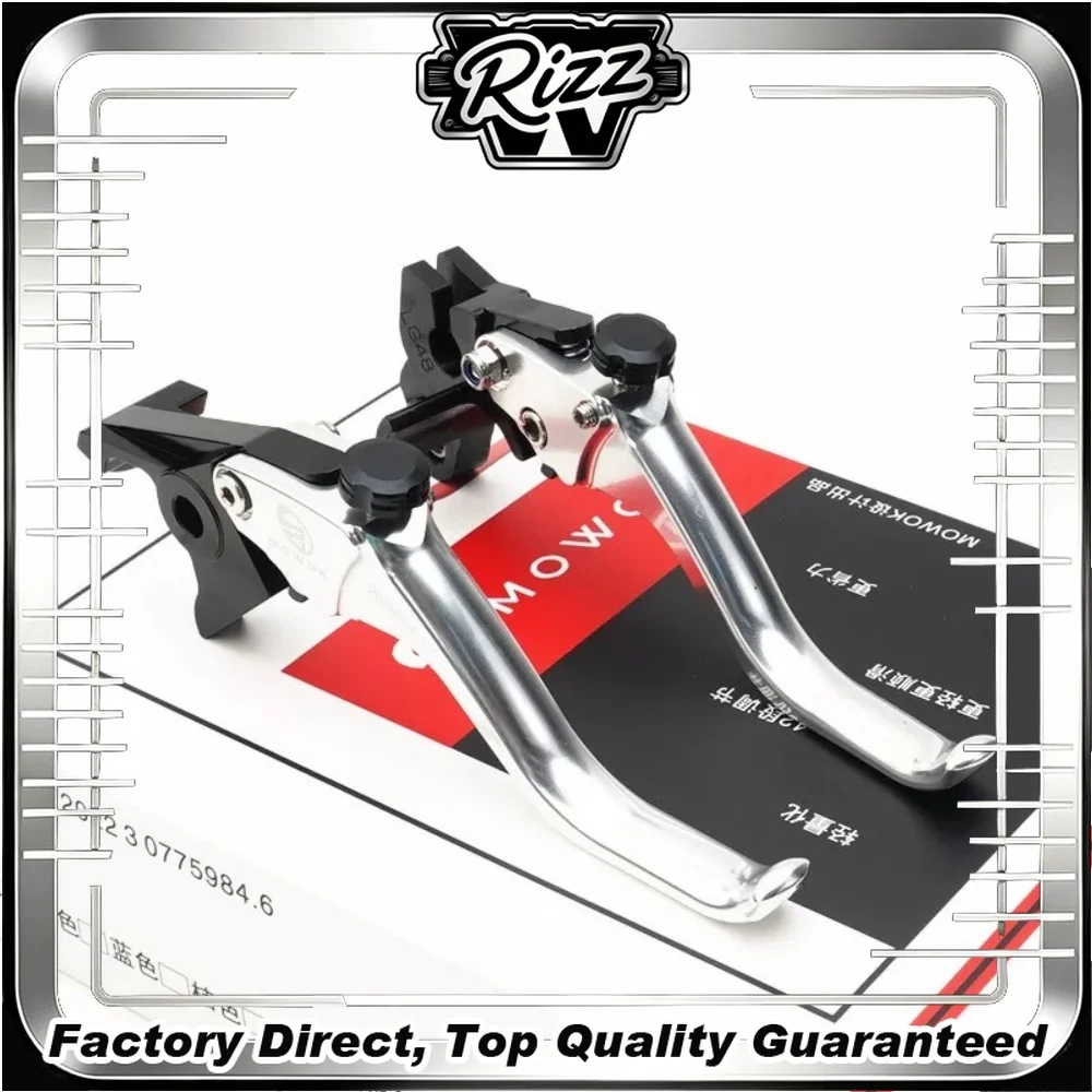 FOR Trident660 Street Triple765 Short 2-Finger Brake Clutch Levers CNC Adjustable Racing Horns Non-Destructive Modification Part
