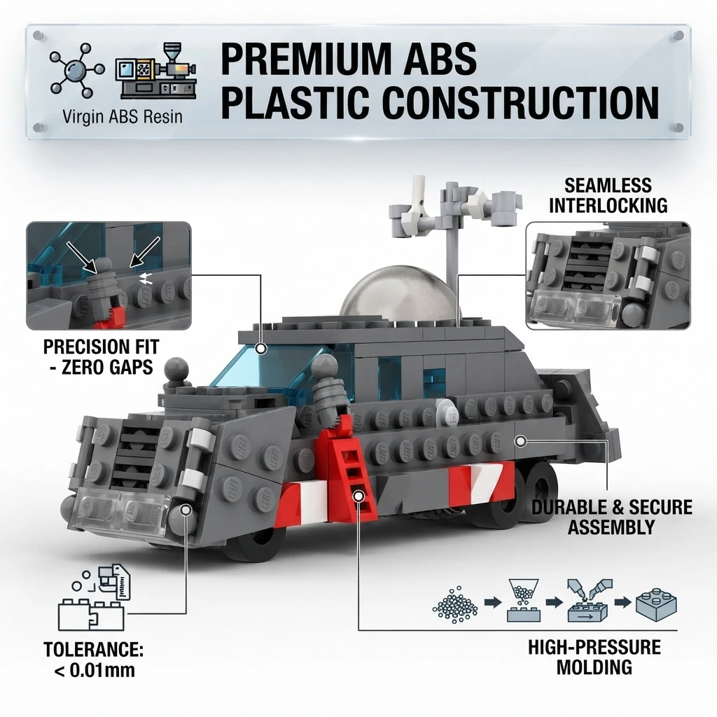 MOC TIV 2 Tornado Intercept Vehicle Building Blocks Storm Chaser Armored Car Model DIY Assembly Bricks Toys Gift For Boys
