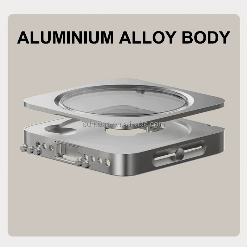 High-Resolution USB DAC with Optical Input 12V Trigger Output Metal Desktop Design for Headphone and CD Player