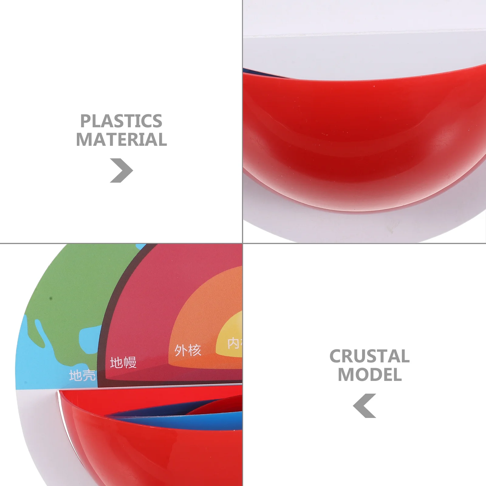 1 مجموعة طبقات الأرض عدة واقعية الأساسية عباءة قشرة هيكل لتقوم بها بنفسك الجيولوجيا التدريس المعونة للأطفال الجذعية مشروع العلوم الفصول الدراسية