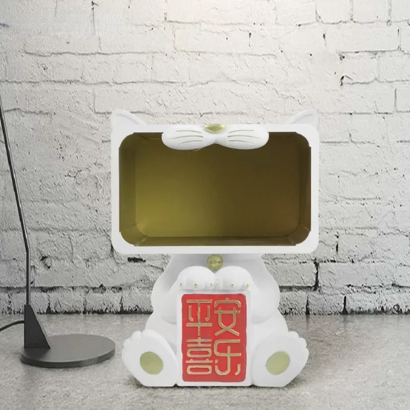 Cheap And Fine Creative Animals Cat Shape Design Modern Home Decor Living Room Floor Serving Tray Modern Home DecorationHot Sale