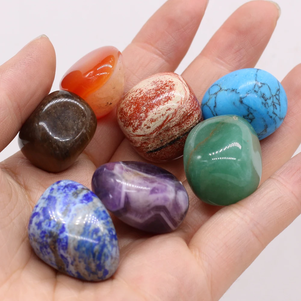 5pcs 20-30mm Crystal Healing Stone Set Chakra Home Decoration Accessories Spiritual Astrology Yoga Energy Reiki Healing Stones