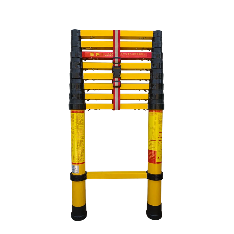Escabeau en fibre de verre personnalisé, Extension télescopique, isolation de sécurité, 6 pieds, 2 mètres, personnalisé pour la Construction, vente en gros