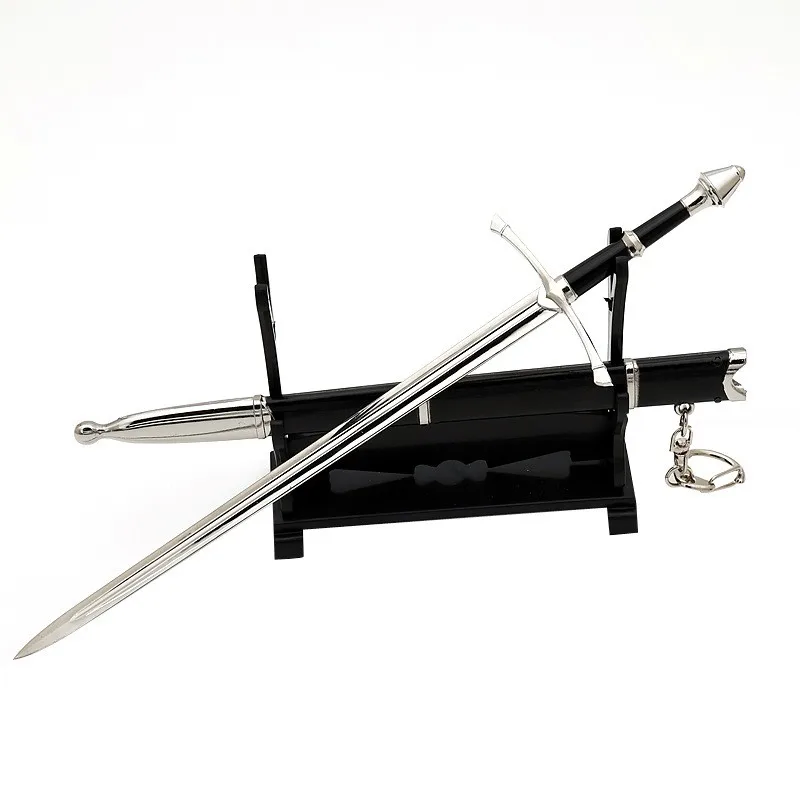 22cm Strider Ranger Sword Aragorn II The Lord of LOTR the Rings periferal film senjata logam abad pertengahan miniatur ornamen rumah