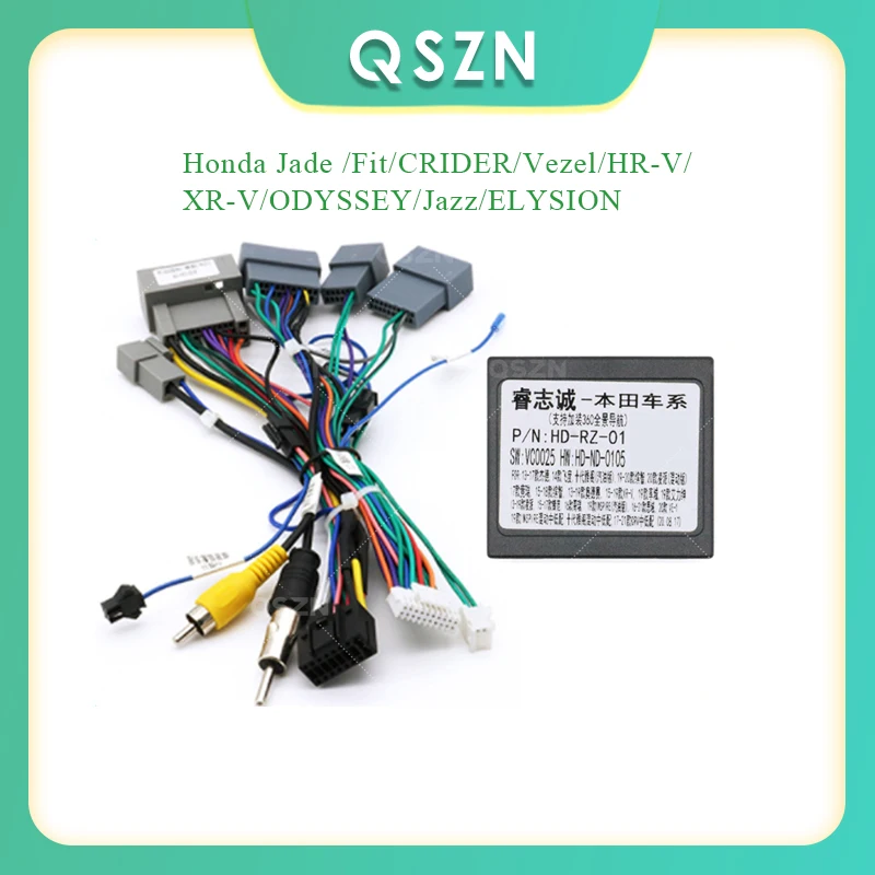 

Canbus Box For Honda Jazz Jade HRV XRV With Wiring Harness Cable HD-RZ-01 Car Radio With Wiring Harness Power Cable