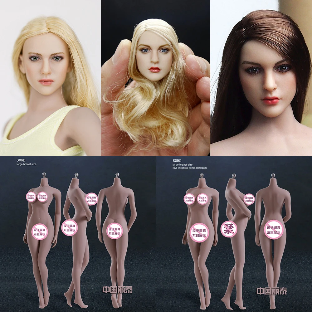 Collectible 1/6 Scale Sexy European Beauty Head Sculpt Carving KT004 KT005 KT006 KT007 KT008 for 12