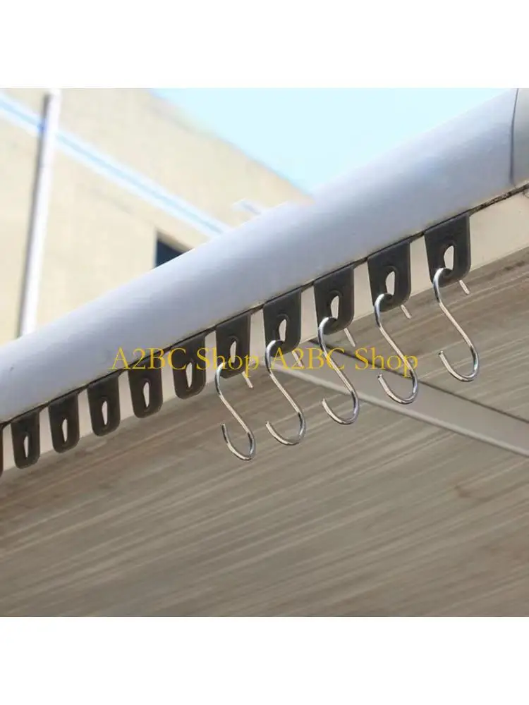 A2BC 10Pcs RVs Awning Hooks Awning Hook With Rope Hole For Most Automatic Roller Shade Practical Outdoor Hanger Clip