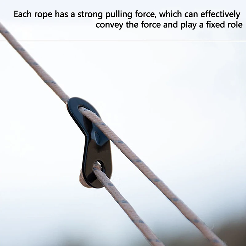 Aunct 4M Multi-Function Luminous Tent Rope with Quick Adjustment Buckle, ReflectiveTent Rope for Beach/Camping/Dry Cloth