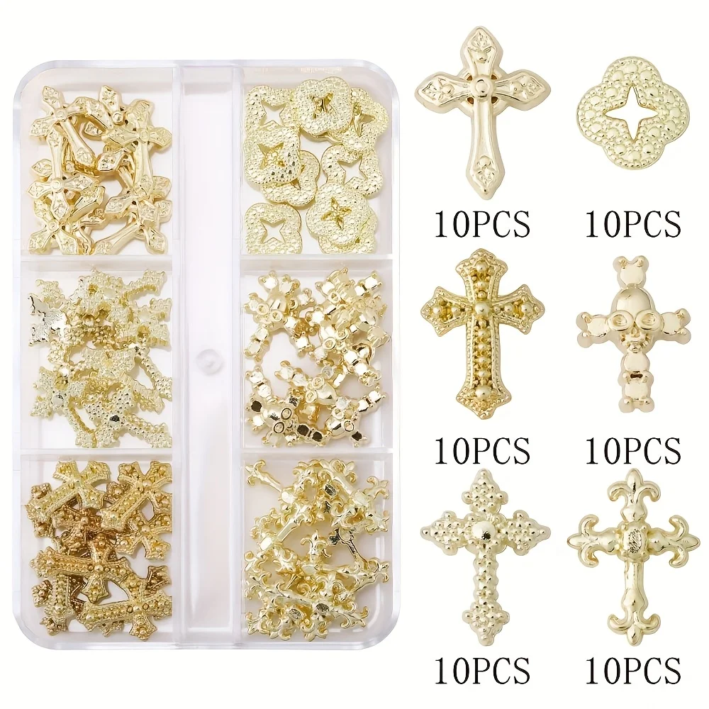 180 peças/de conjunto de acabamento cruzado y2k com strass-decoração de unhas de liga, adequado para mulheres e meninas, acessórios de unhas perfumados