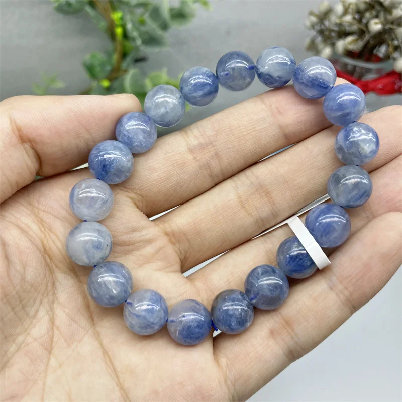 Natural Kyanite Bracelet Reiki Healing Stone Fashion Jewelry Gift Fashion Party Girl Birthday Present 10.5mm