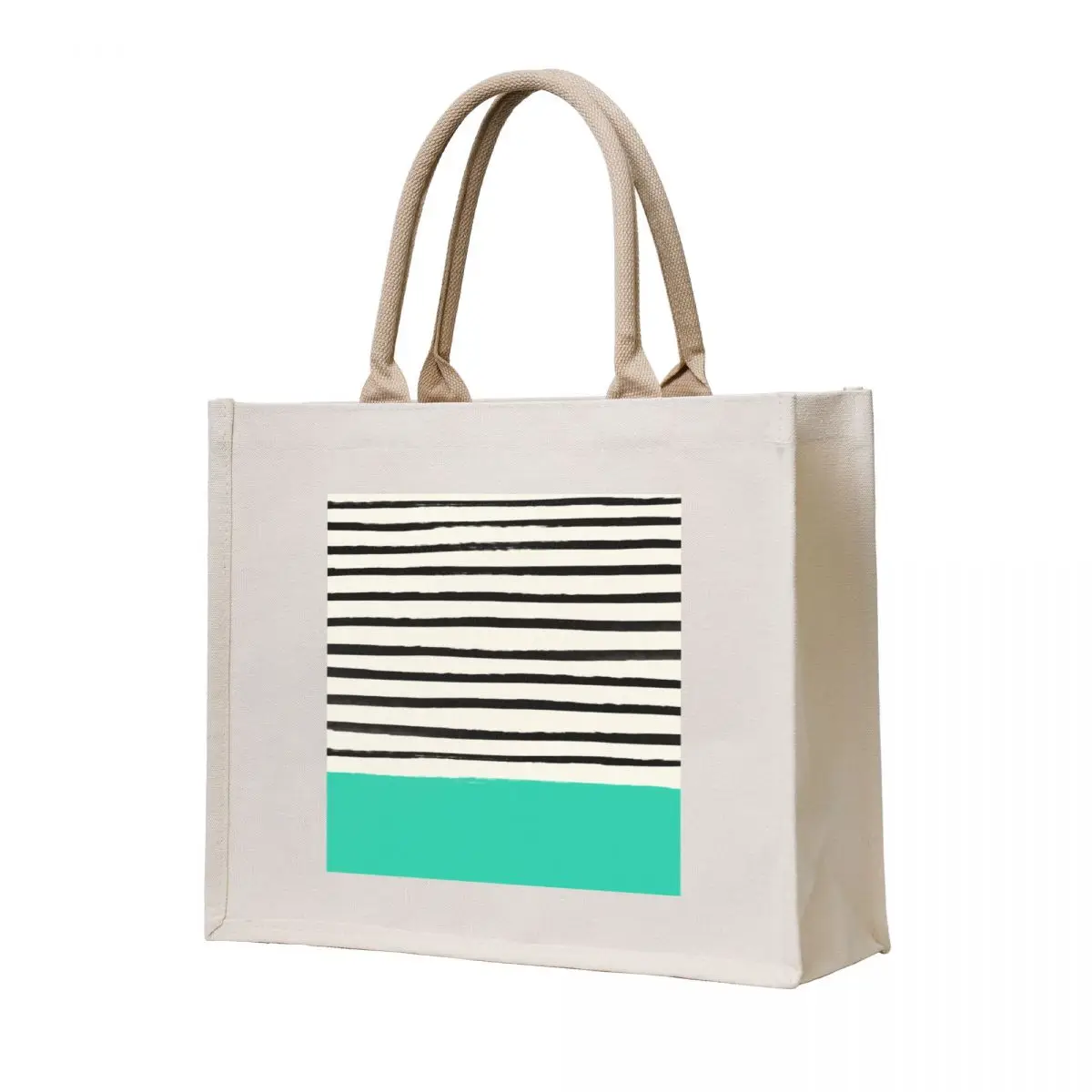 

Mint x Stripes Tote Bag sacs de shopping Canvas bag Women's shopper