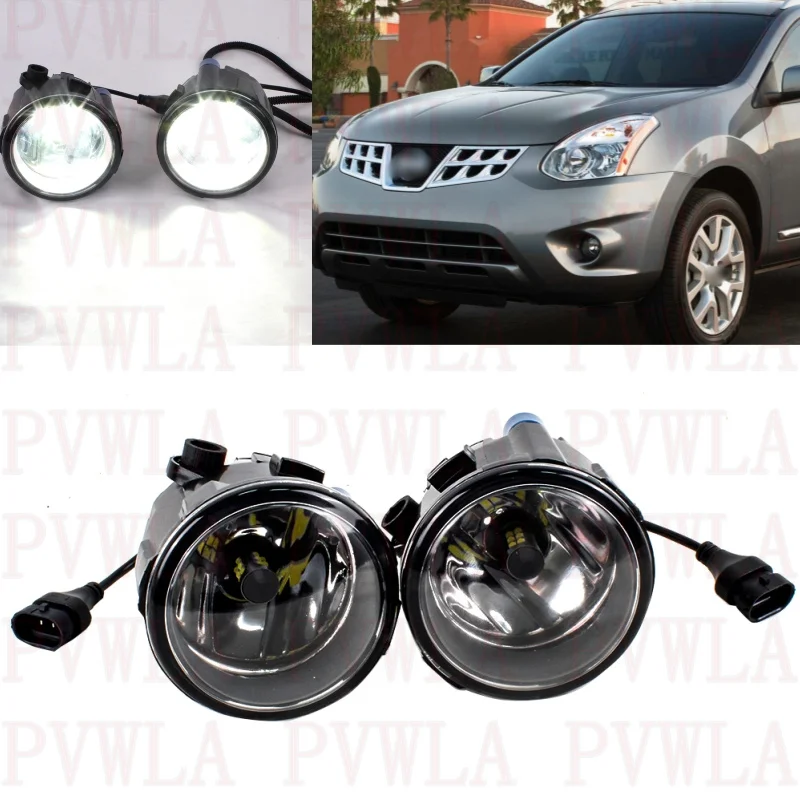 

2pcs Front Fog Lamp Lights With LED Bulbs 261508990B For Nissan Rogue Select 2014 2015