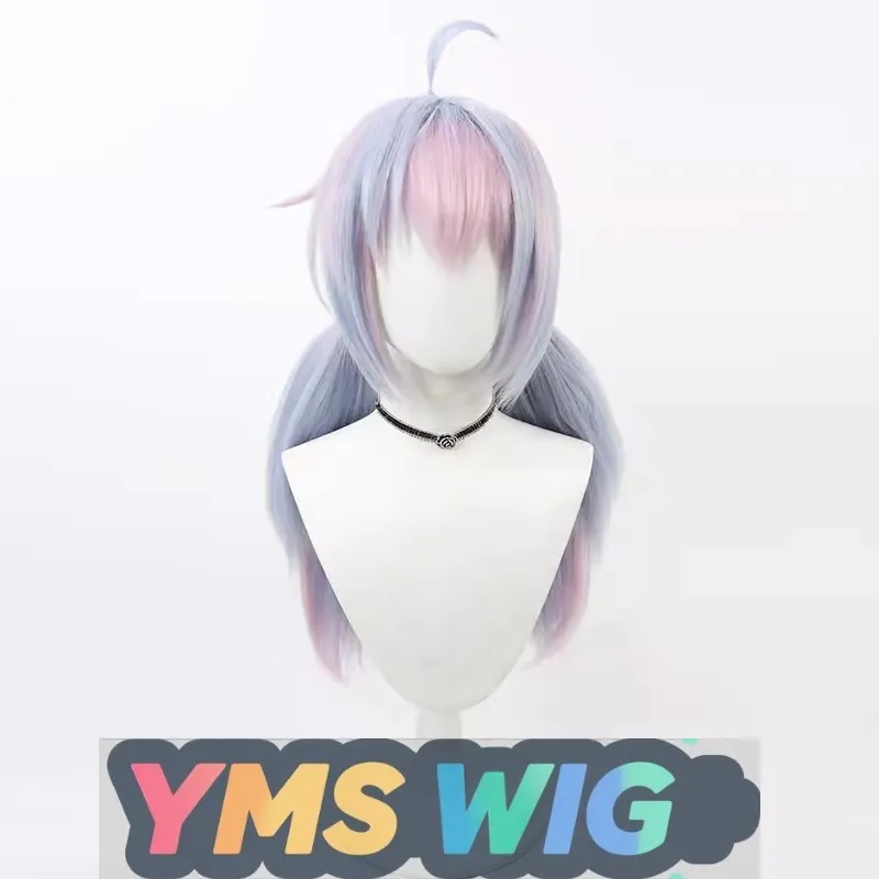 [Peluca YMS] Limas Azure Yuze Lingsha Cos peluca MomoTalk cuero cabelludo simulado reflejos multicolores