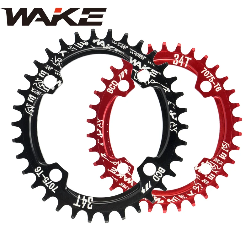 Wake 104bcd Ovaal Smal Breed Kettingblad Mtb Mountainbike Fiets 104bcd 30T 32T 34T 36T 38T Crankset Tandplaat Onderdelen