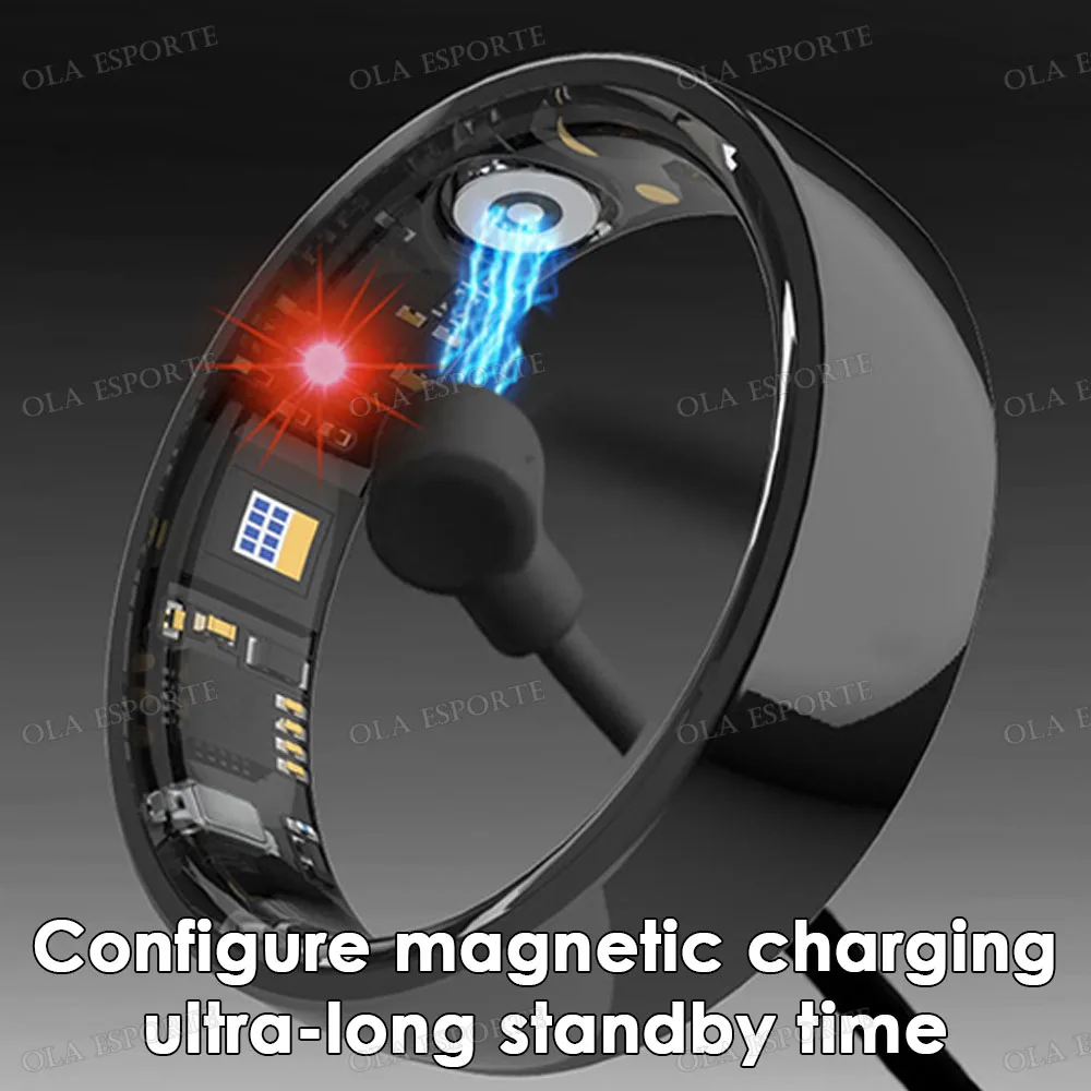 2026 New Ceramic Smart Ring Vibration Reminder Calls & Health Alert & Information Notice Sleep Health Monitor Ring For Men Women