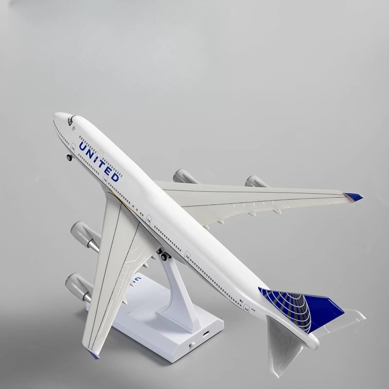 1:250 Scale Boeing 747 United Lufthansa Cathay Pacific Columbia Airbus Model 30cm 747 With Lights Abs Version Airplane Model