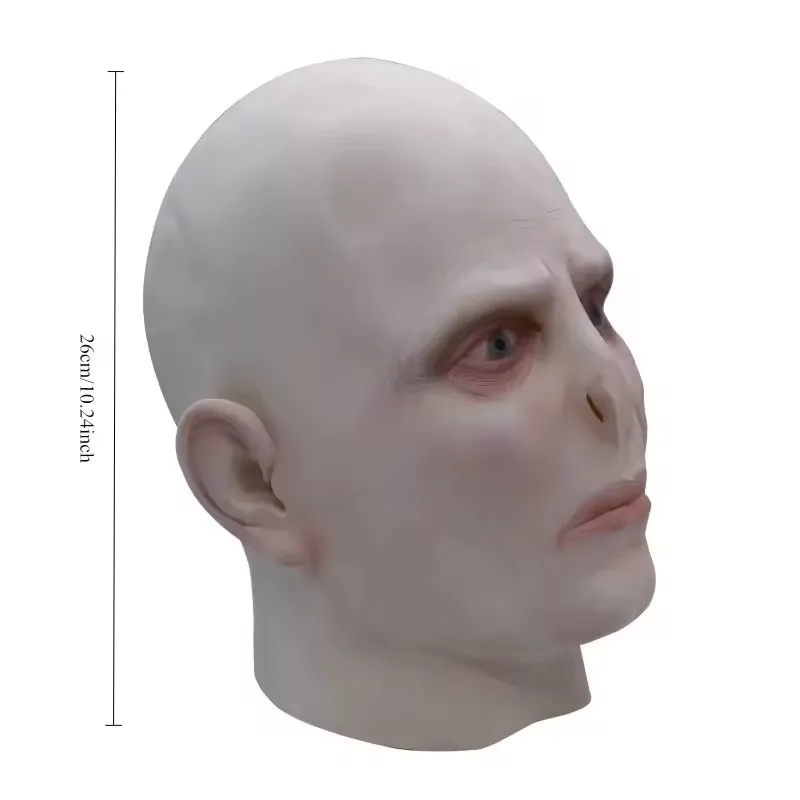 Horror Thriller Bald Latex Mask Halloween Mask for Adult Voldemort Mask Dobby The Elf Mask Kids Hood Harry Movie Cos view 5
