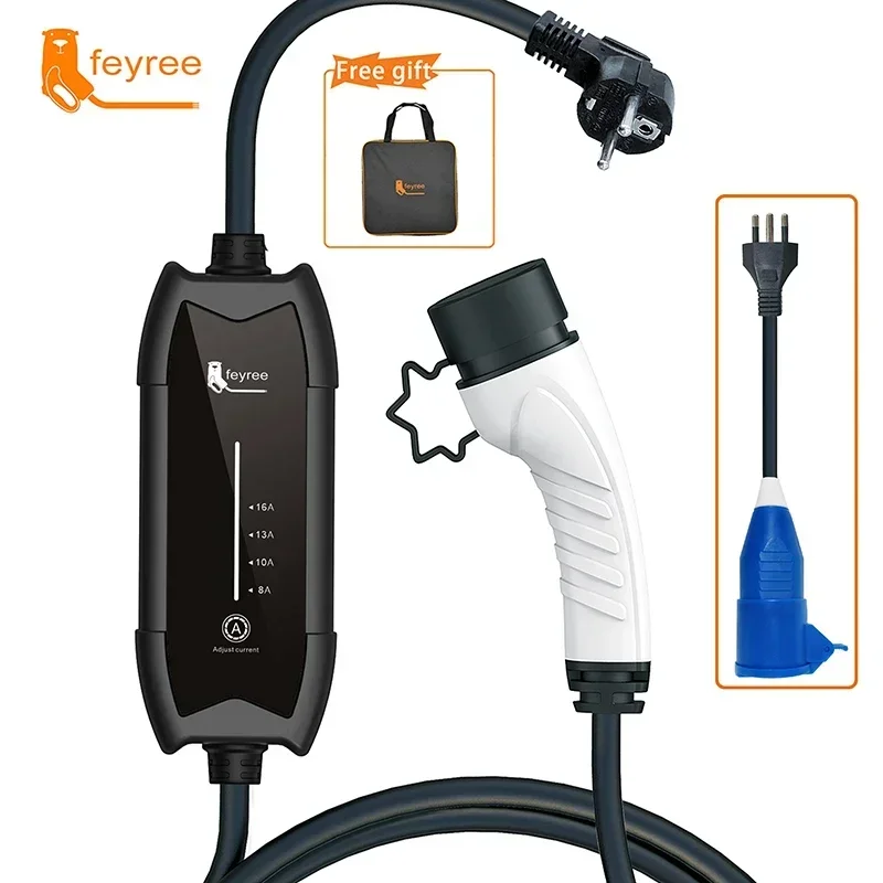 3.5kw EV Charger 1Phase Electric Car Charger Type2 16A IEC62196-2 Charging Cable 5M cable Electric Car Charging Station