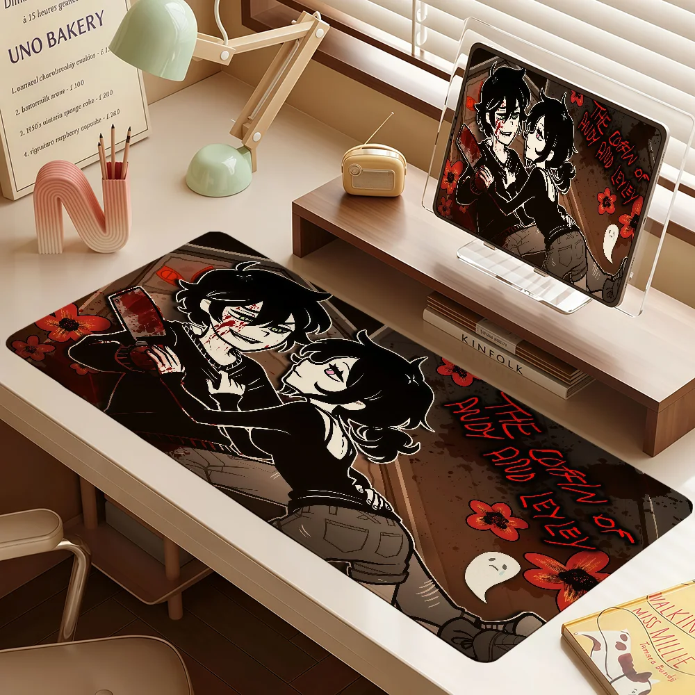 Games The C-coffin Of Andy And Leyley MousePad Large Non-slip Lockedge Desktop Computer Desk Mat Keyboard Office Student Gifts