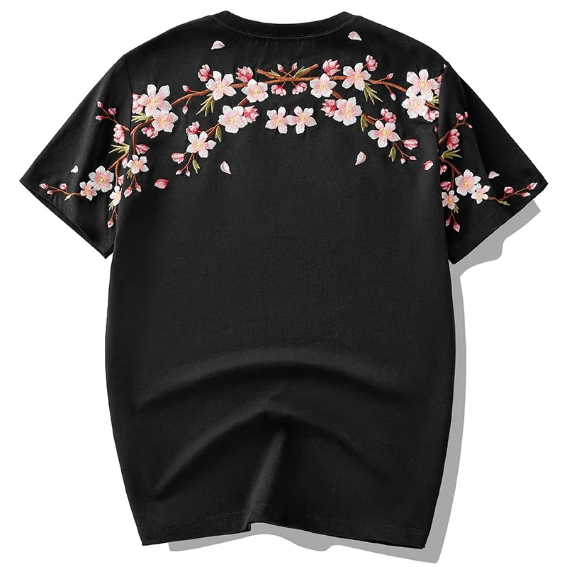 

Summer new T-shirt men's and women's flower loose casual T-shirt cotton hip-hop T-shirt short-sleeved men's Harajuku street