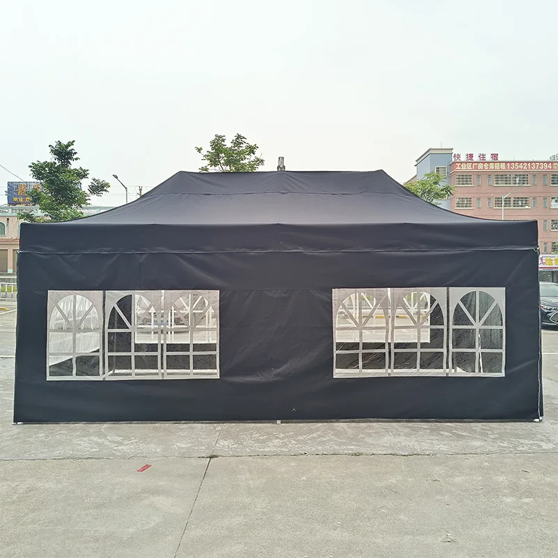 Hex 50mm Aluminum Frame 3x6m Pop up Waterproof Advertising Canopy Outdoor Exhibition Trade Show Blue Tent for Event