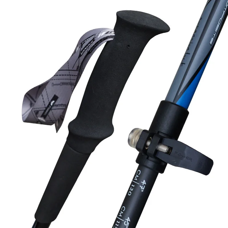 PIONEER Walking Stick 55-125cm Alpenstocks 3 sections Carbon Fiber Lightweight Mountain-climbing Crutch Outdoor Hiking