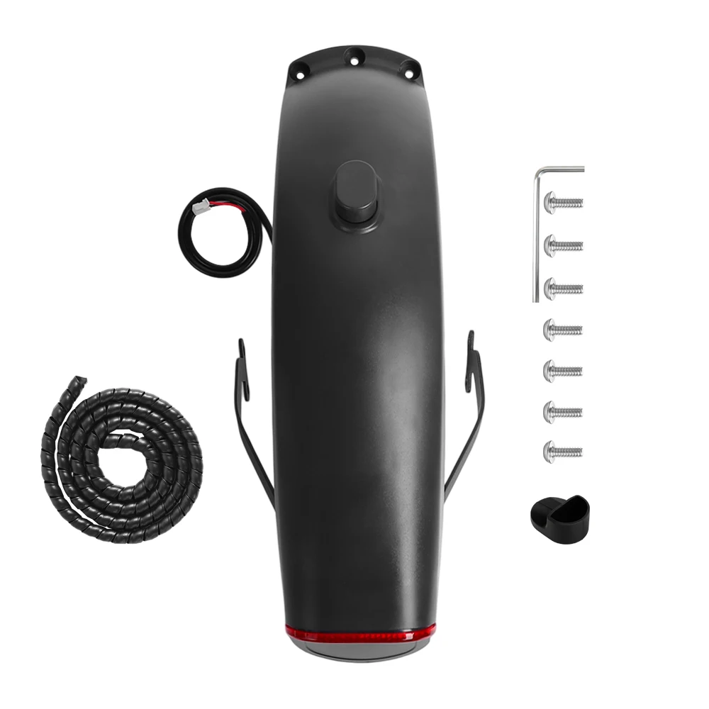 Electric Scooter Rear Fender Assembly for Xiaomi 5 Pro Taillight Hook Bracket Wire Protector Tube Rear Mudguard Part Accessories