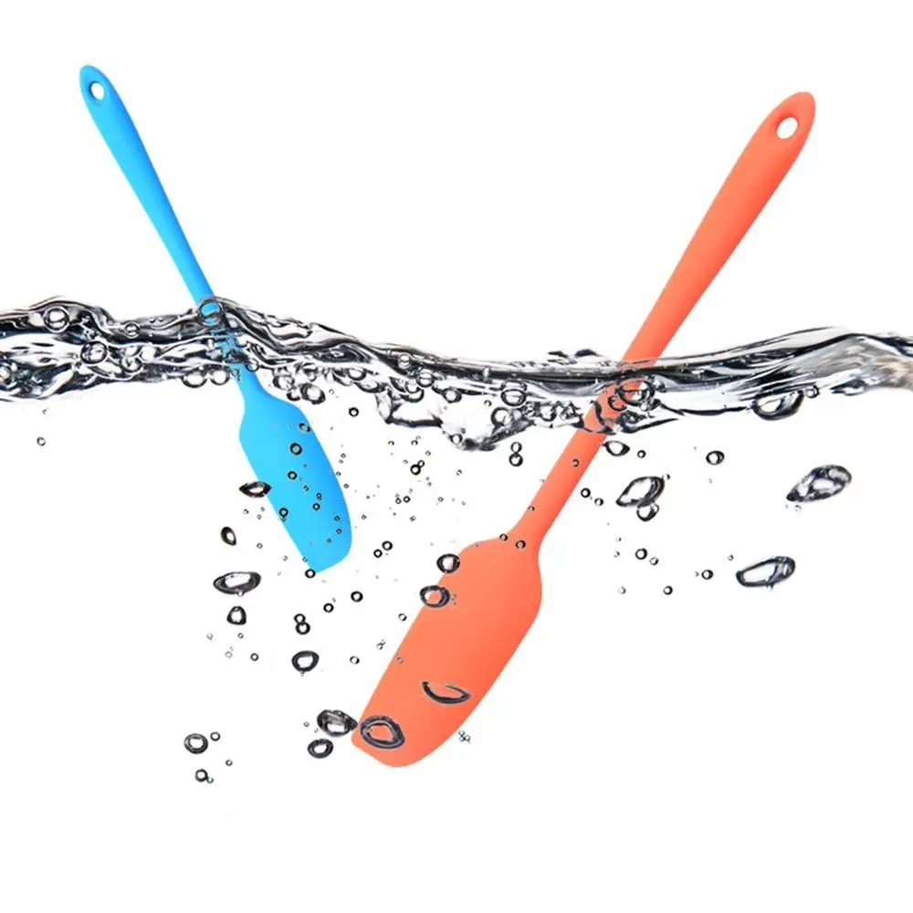 New Silicone Jam Spatula Extended Integrated Cream Spatula Non-stick Heat Resistant Mixing Spoon Kitchen Baking Tool