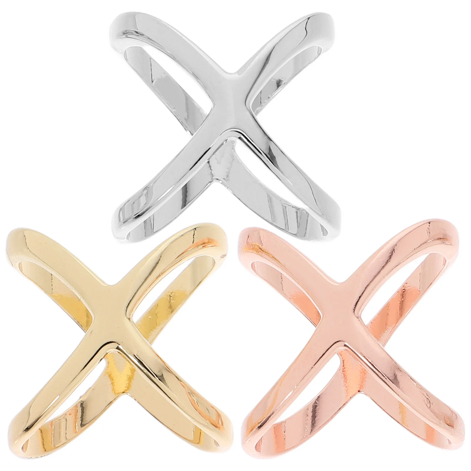 3Pcs X Shape Scarf Ring for Women Metal Scarf Clips Cardigan Pin Shawl Buckle Small Tie Clasp Decorative Clothing Ring Fashion