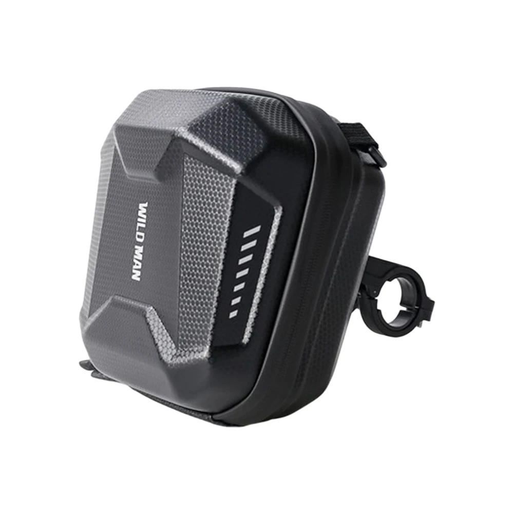 

WILD MAN Front Tube Cycling Bag Multifunctional Bike Hard Shell Phone Case Large Capacity Reflective Pattern Bicycle Assessoires