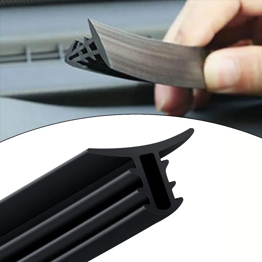 1PCS Car Seal Strip 1.6m Black Rubber Soundproof Dustproof For Car Edge Decoration Suitable For Most Popular Cars SUVs MPVs 28