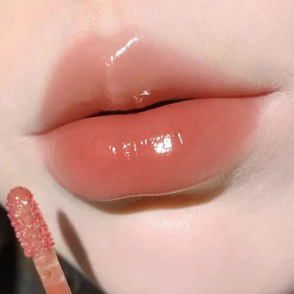 Transparante Nude Water Gloss Spiegel Lipgloss Non-Stick Cup Hydraterende Crystal Jelly Lippenstift Langdurige Waterdichte