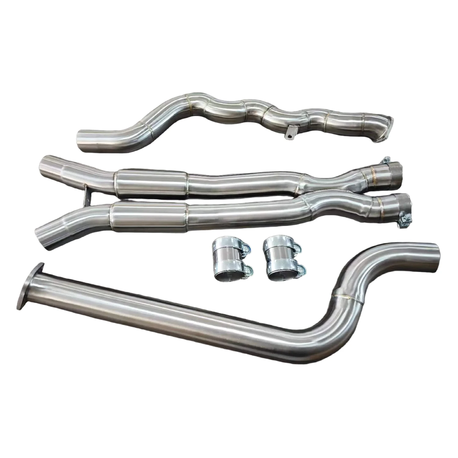 X-pipe Equal Length Midpipe 76mm For BMW G80 M3 G82 M4 S58 3.0T Exhaust Midpipe