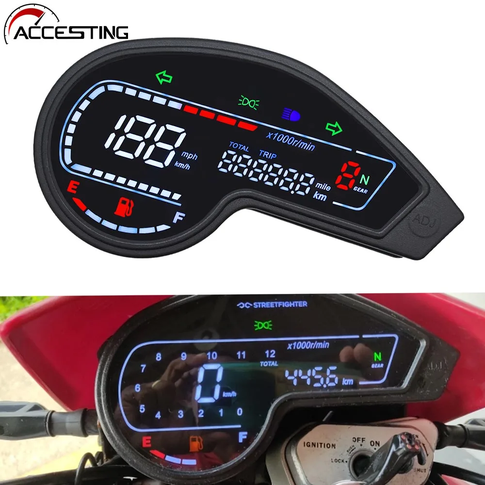 Digital LED Odometer Speedometer Motorcycle Honda For NXR 150 NXR 125 Bros 2003-2014 CRV XR150 GY200 Mexico Brazil Colombia