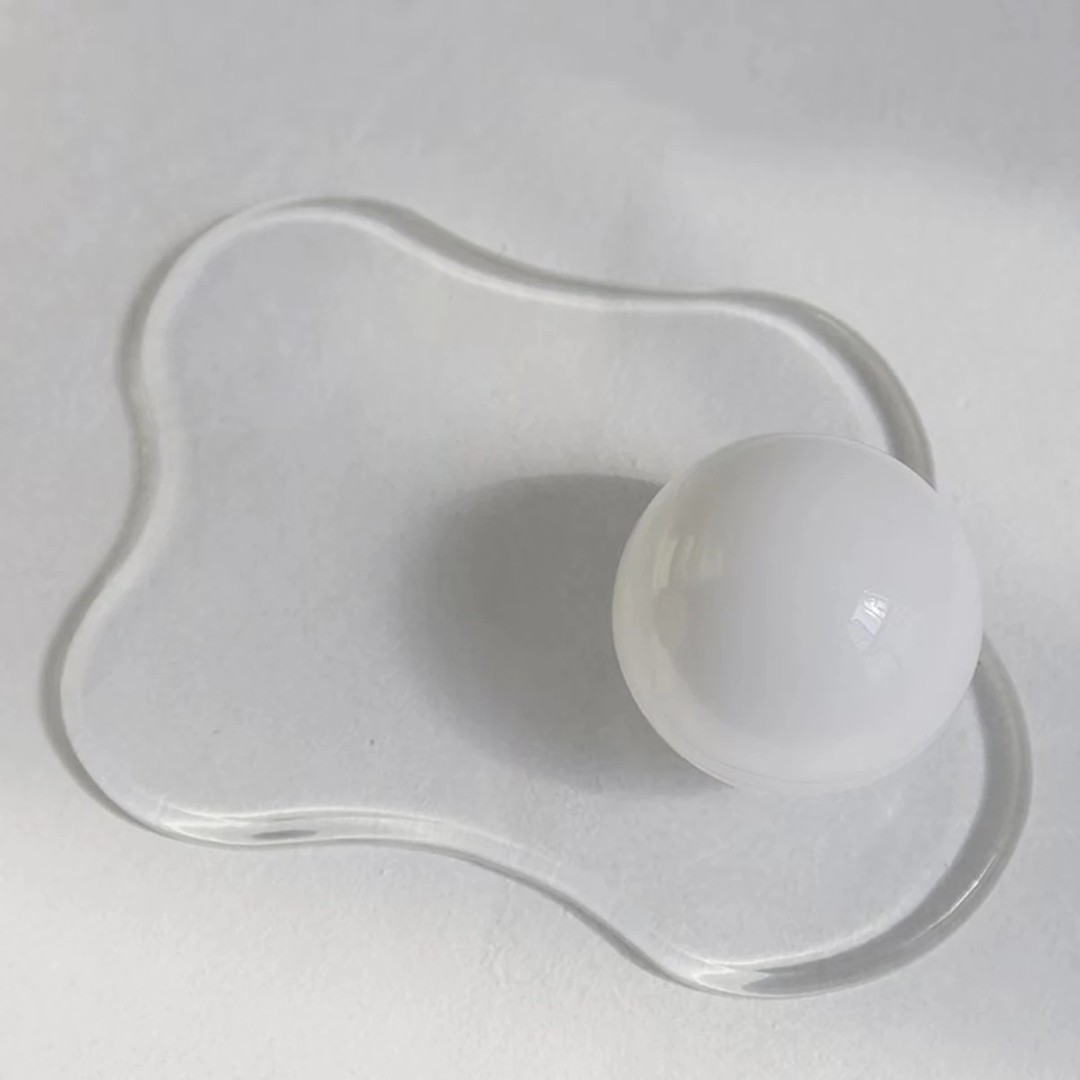 Irregular Acrylic Coasters Clear Mirror Coasters Nordic Ins Simple Table Mat Desktop Decor Ornaments Home Shooting Props 테이블소품