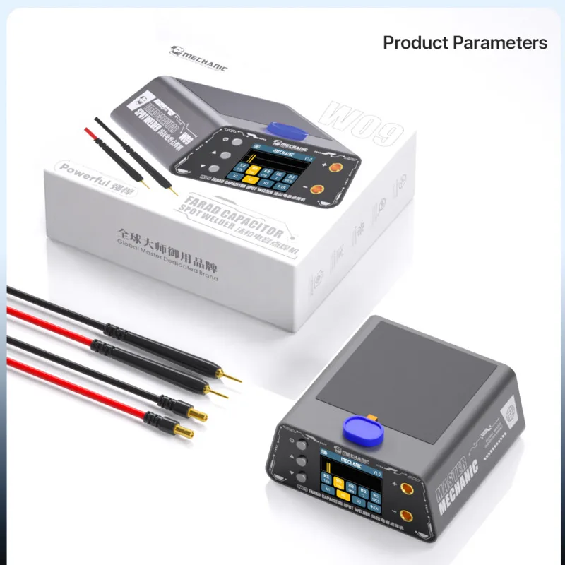 

Портативный точечный сварочный аппарат MECHANIC W09 5500W для DIY-проектов, мини-сварочный аппарат, набор инструментов для сварки, с ЖК-дисплеем, интегрированной медной частью