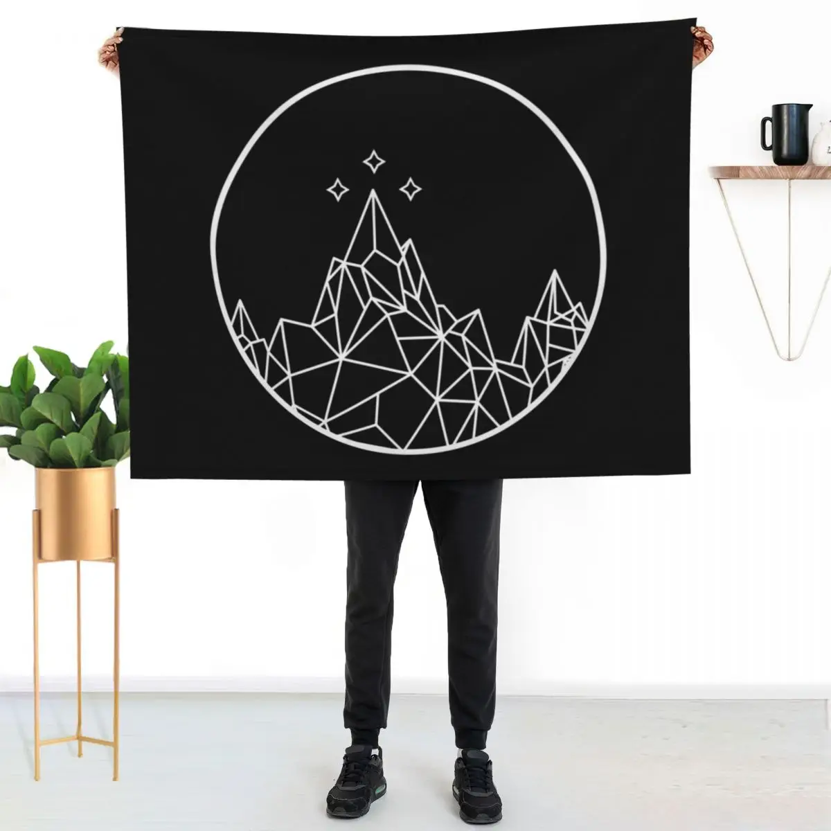 ACOTAR Feyre's Tattoo/The Night Court/Throne of Glass/SJM Bookish/TOG Bookish Throw Blanket Hairys Vintage Sofa Tourist Blankets