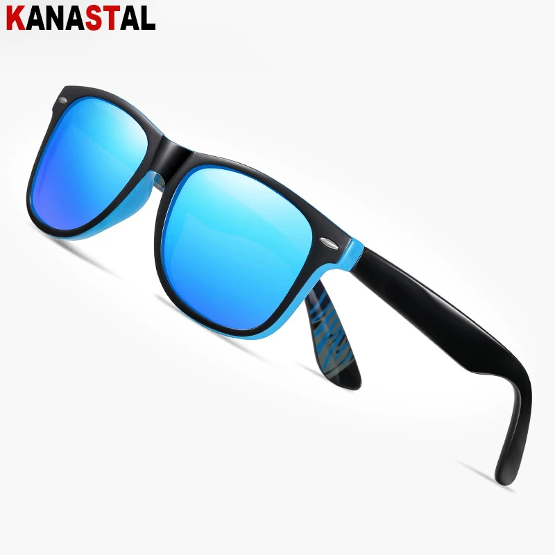 Polarized Sunglasses Men UV400 Sun Glasses Women PC Eyeglasses Frame Driving Fishing Riding Golf Goggle Anti Glare Shade Eyewear