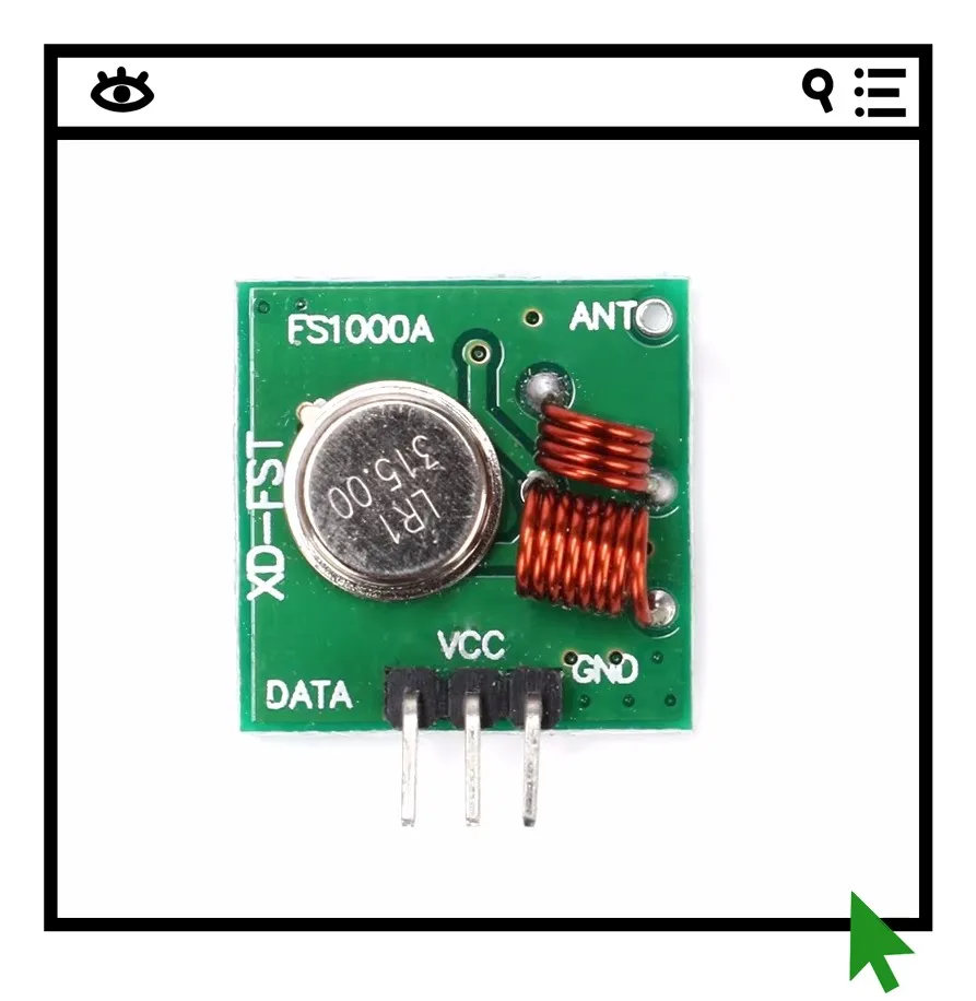 

5 шт. модулей передачи данных 315M, беспроводной передающий модуль 315 МГц, суперрегенеративный.