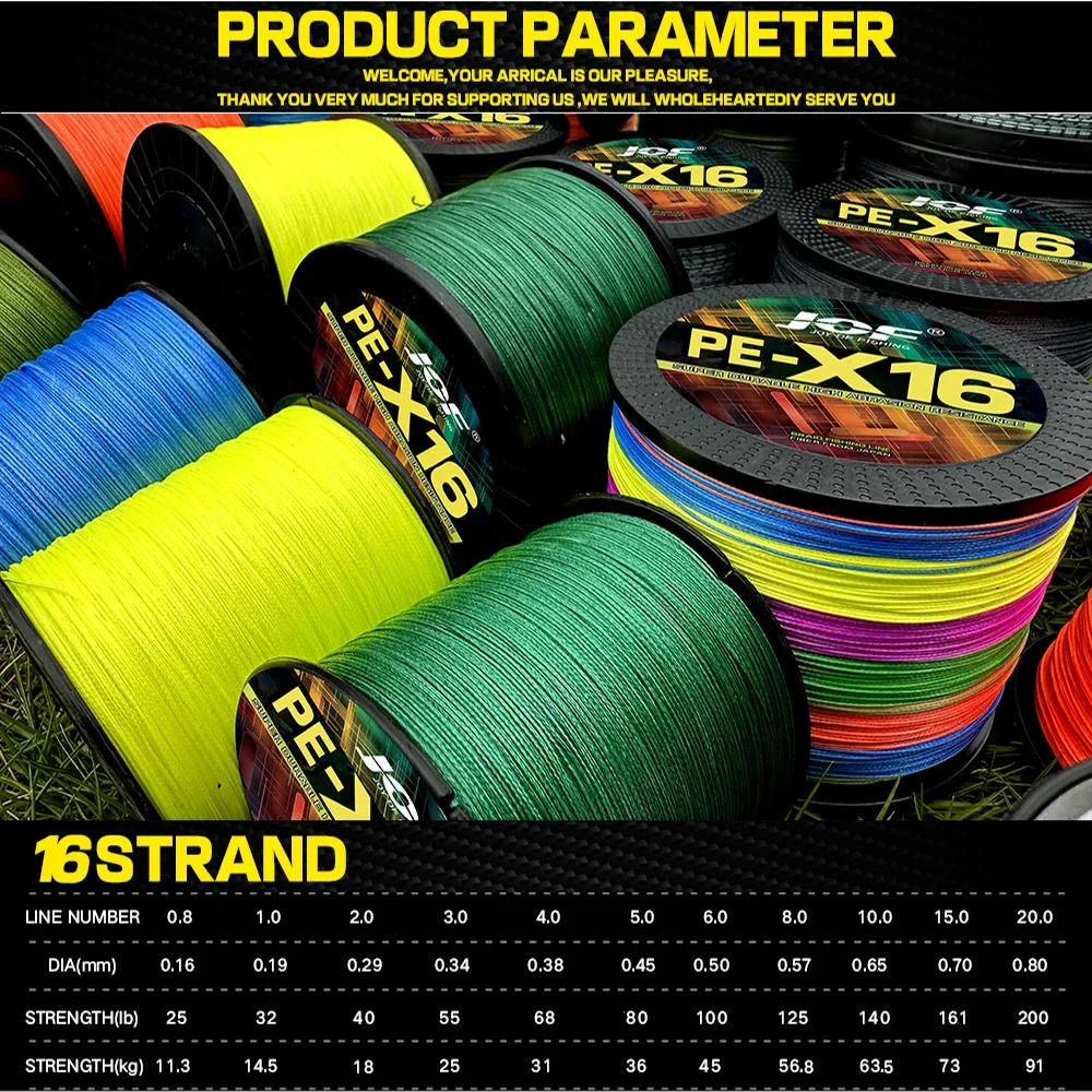 X-wire Core Línea de pesca trenzada alta resistencia para roca - imagen 5