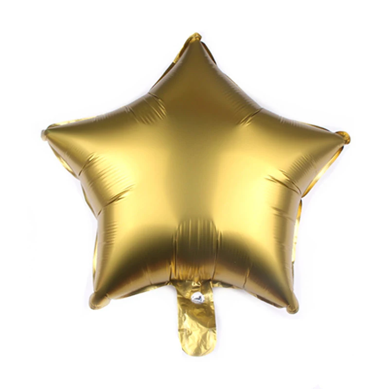 18 Inch Metallic Five-pointed Star Balloon Frosted Metal Star Balloon Wedding Birthday Party Decoration Aluminum Foil Balloon