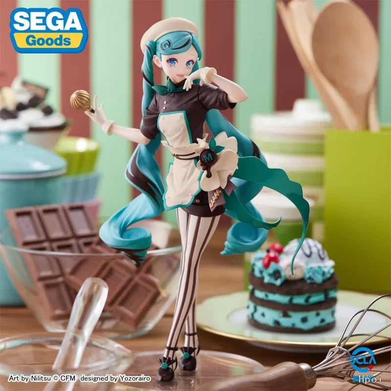 SEGA-Figurines Originales de Dessin Animé Shoasta Hatsune ku, Chocolat Noir Pasteur, Jouets d'Action pour Garçons et Bol, Cadeaux d'Anniversaire pour Enfants