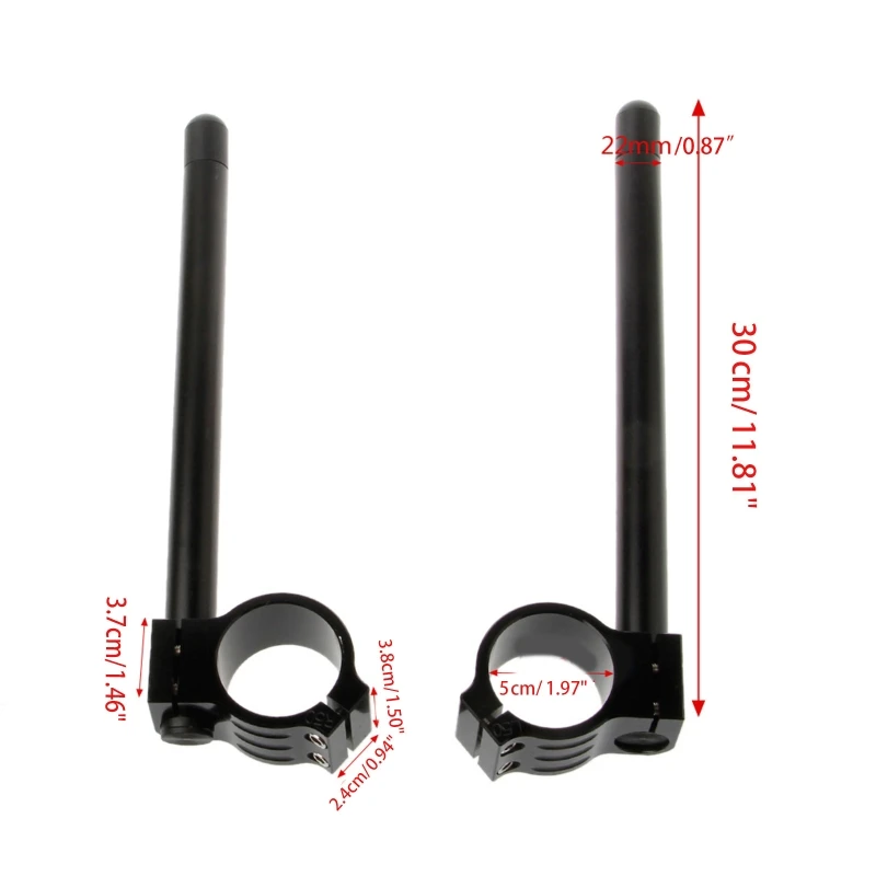 Universal Motorcycle 50mm Fork Riser Regular Handlebar Clip-ons Handle Bar Riser Handlebar Anti-oxidizing Waterproof