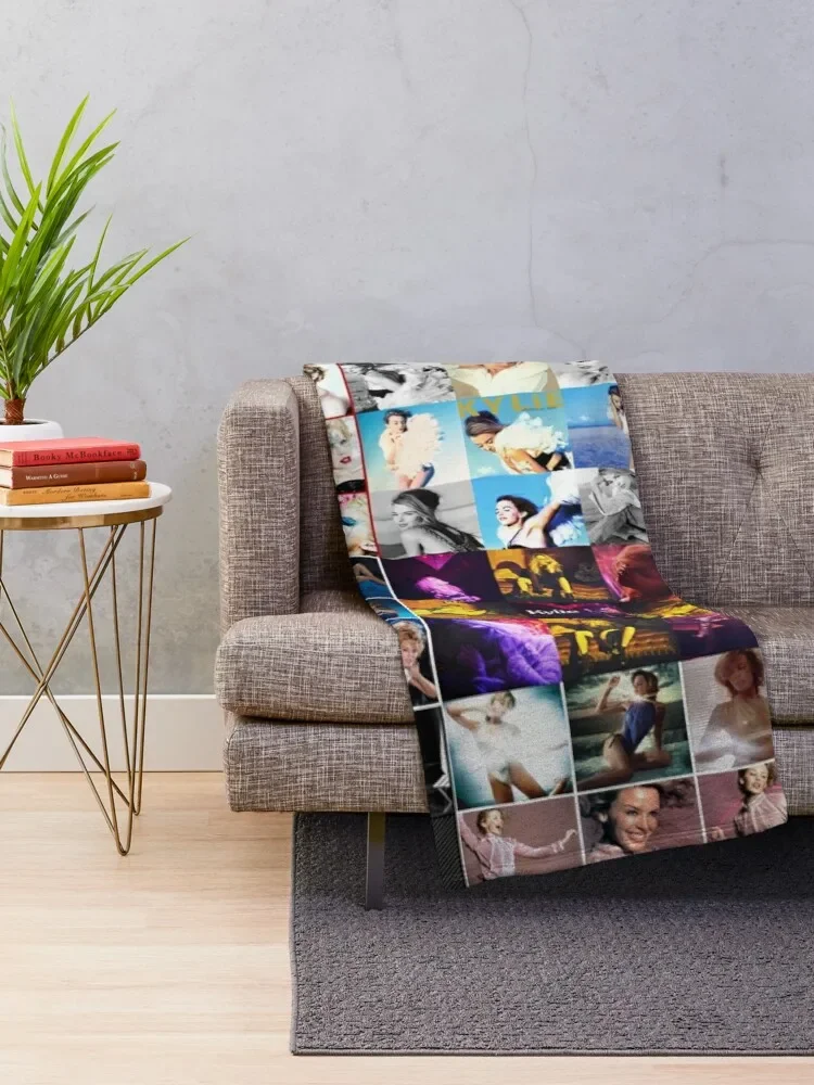 Kylie Minogue - Collage Throw Blanket Tourist Blanket Loose Blanket blankets for beds  blanket  thin blanket  throw blanket