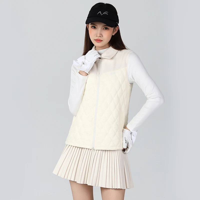 Picture 3: Golf Wear Winter Women's Waistcoat Comfortable Warm Vest Windproof Slim High Quality Outdoor Leisure Sports Suit Skirt