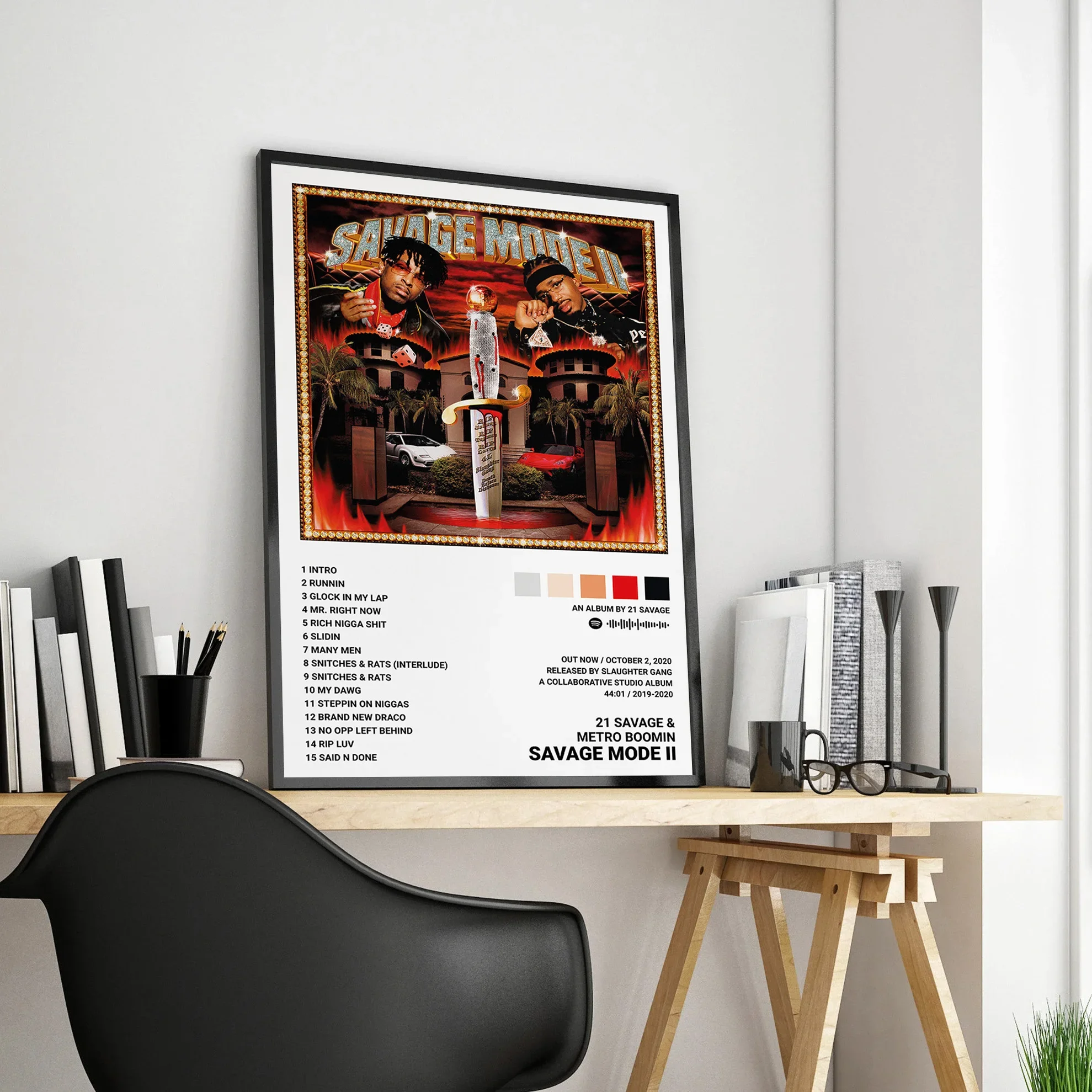 Music Album i am i was Cover Pictures Hip Hop Rapper 21 Savage Posters For Room Canvas Painting Print Art Home Wall Decor Gift