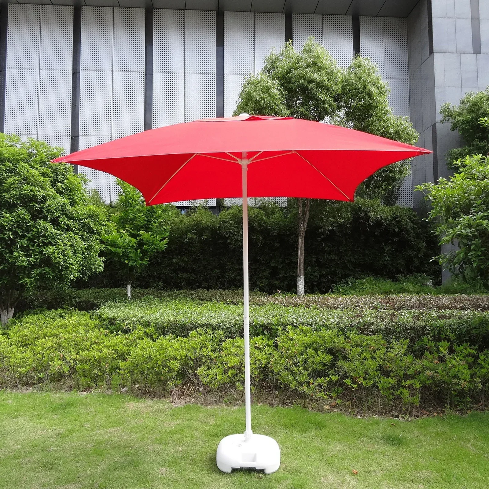 Guarda-chuva quadrado do pátio, Poliéster Parasol Canopy, Sombrinha ao ar livre do jardim, Acessórios para casa, Tampa Anti-UV, 2x2m