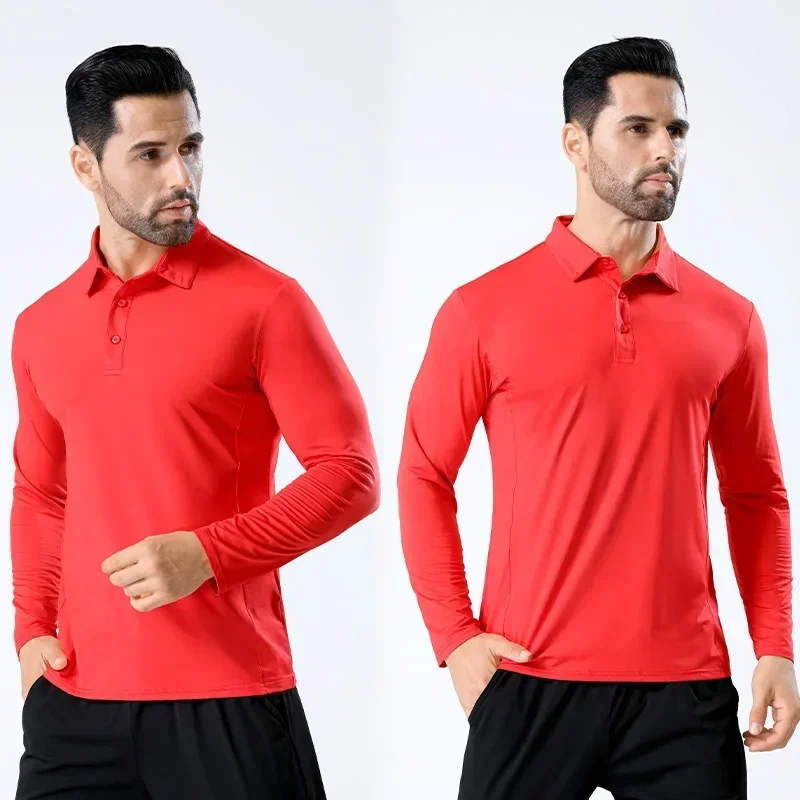 Men Sport T-shirt Breathable Training Long Sleeved Sweatshirt Badminton Clothing Fitness High Elastic Tights Casual Shirts Tops