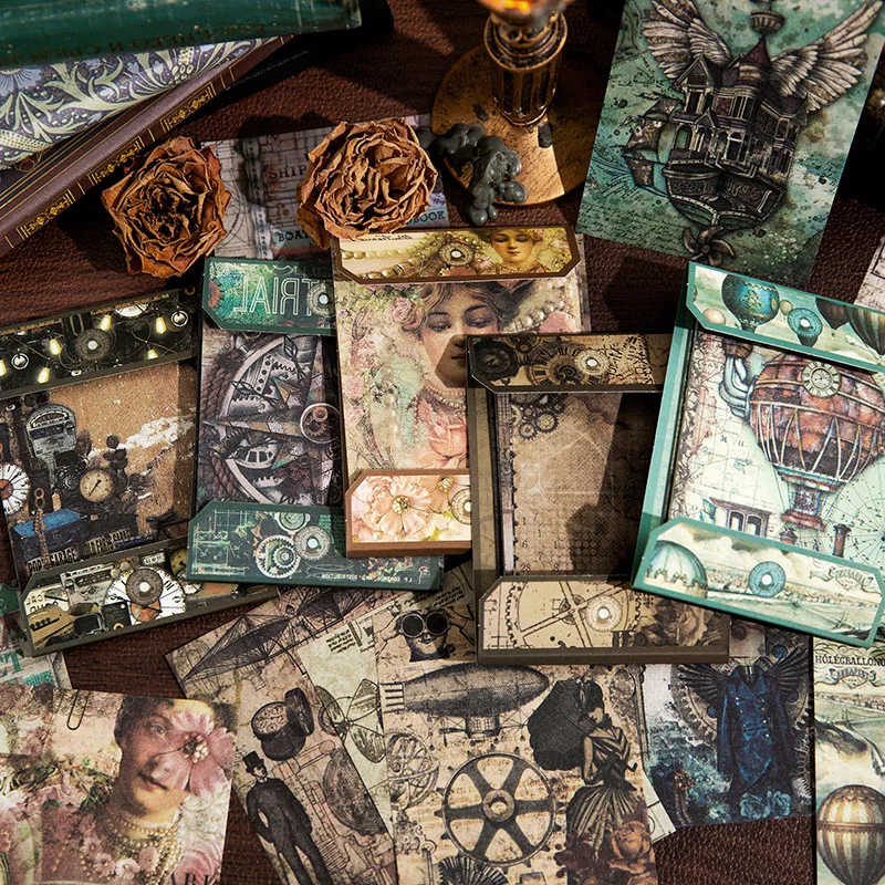 30 pcs Vintage Scrapbooking Material paper collage DIY Hand Account base Background paper decoration Junk Journal Supplies