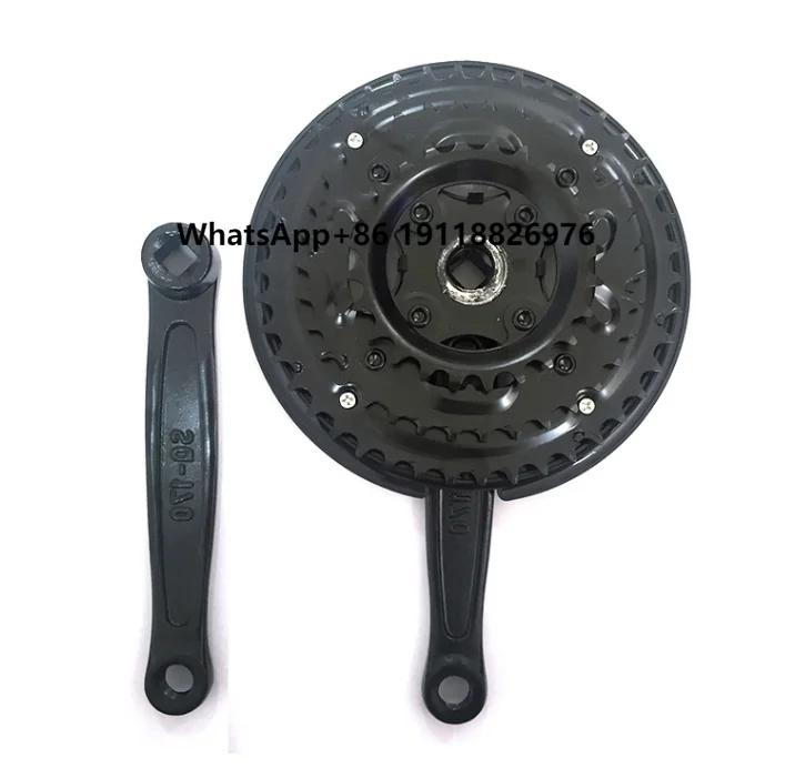 

Mountain bike tooth plate big gear plate iron crank bicycle accessories wheel disc 3 pieces 21 42 teeth three level tooth disc